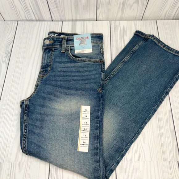 Boys' Straight Fit Stretch Jeans - Cat & Jack - Picture 4 of 10